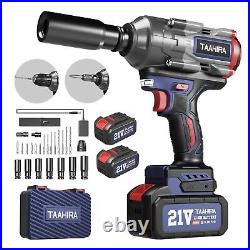 1000N. M (738ft-lbs) Cordless Impact Wrench, 1/2-inch Drive High Torque Impact