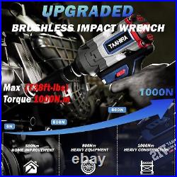 1000N. M (738ft-lbs) Cordless Impact Wrench, 1/2-inch Drive High Torque Impact