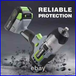 20V Cordless Impact Wrench 1/2''320Ft Pounds Max Torque 4PC Drive Impact Sockets