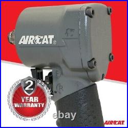 AIRCAT Compact Impact Wrench- 3/8in Drive 700 ft/Lbs Torque Model# 1077-TH