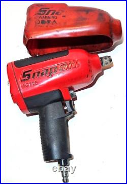 Air Impact Gun Wrench 1/2 Drive Snap-On MG725 Pneumatic Tool USA with Guard EUC