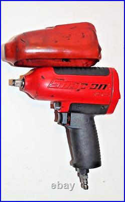 Air Impact Gun Wrench 1/2 Drive Snap-On MG725 Pneumatic Tool USA with Guard EUC