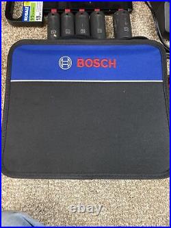 Bosch GDX 18V-EC Cordless li-ion Brushless Impact Wrench 1/2 Drive W Socket Set