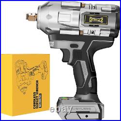 Cordless Impact Wrench 1/2 Inch for Dewalt 20V Battery, Impact Wrench 900Ft-Lbs