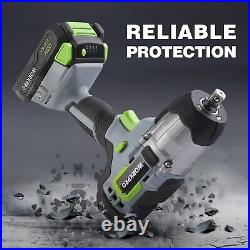 Cordless Impact Wrench 1/2-inch with 4Pcs Drive Impact Sockets 320Ft lb Max Torque