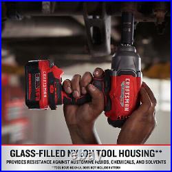 Craftsman V20 RP Impact Wrench, Cordless, Brushless, High Torque, 1/2 Inch, 4Ah