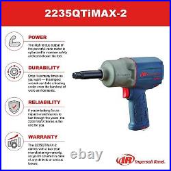 Ingersoll Rand 22235QTiMAX-2 1/2 Drive Air Impact Wrench with 2 Extended Anvil