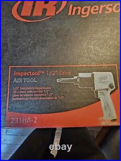 Ingersoll Rand 231HA-2 1/2 Drive Air Impact Wrench 2 Extended Anvil 590 ft-lb