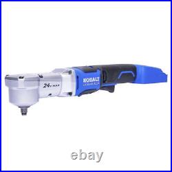 Kobalt 24V Max 3/8 Drive Right Angle Impact Wrench Brushless Tool Only 1332912