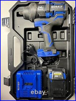 Kobalt XTR 24-Volt Max 1/2-in Drive Cordless Impact Wrench 1 Battery & Charger