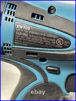 MAKITA XWT05 18V LXT Li-Ion Cordless 1/2-in Square Drive Impact Wrench Kit