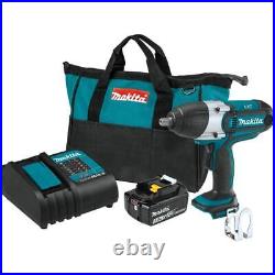 Makita 18V Lxt Lithium-Ion Cordless 1/2In Sq. Drive Impact Wrench Kit (3.0Ah)