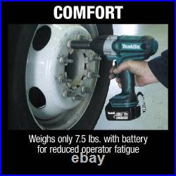 Makita 18V Lxt Lithium-Ion Cordless 1/2In Sq. Drive Impact Wrench Kit (3.0Ah)