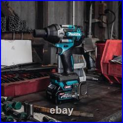 Makita 40V Max Xgt Impact Wrench Kit 1/2In Sq Drive With Detent Anvil
