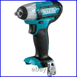 Makita Square Drive Impact Wrench 12-V Cordless 2600-RPM Brushed Teal Power Tool