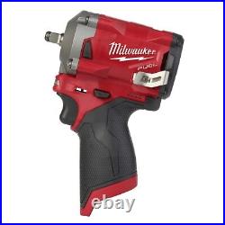Milwaukee 2554-20 M12 FUEL Compact Stubby 3/8 Drive Impact Wrench Bare Tool