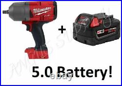 Milwaukee 2767-20 1/2 Drive Impact Wrench with 5.0 Battery NEW 0045242502233