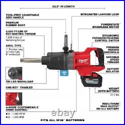 Milwaukee 2869-22HD M18 FUEL 1 D-Handle Extended Anvil Torque Impact Wrench KIT