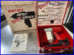 Milwaukee 9069 Impact Wrench Kit 1/2 Square Drive 9065 New Old Stock Metal Case