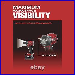 Milwaukee M18 FUEL Compact Impact Wrench Kit 1/2in Drive Pin Detent 250 ft/Lbs