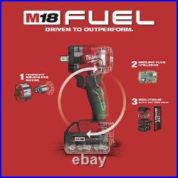 Milwaukee M18 FUEL Compact Impact Wrench Kit 1/2in Drive Pin Detent 250 ft/Lbs