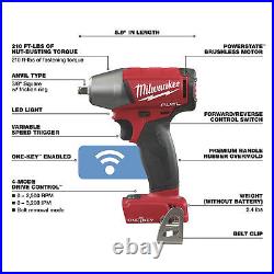 Milwaukee M18 FUEL Cordless Impact Wrench with ONE-KEY, Tool Only, 3/8in. Drive