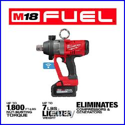 Milwaukee M18 FUEL High-Torque Impact Wrench with One-Key Kit, 1in. Drive, 1800