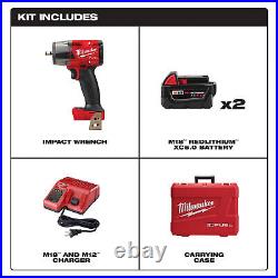 Milwaukee M18 FUEL Mid-Torque Impact Wrench with Friction Ring Kit, 3/8in