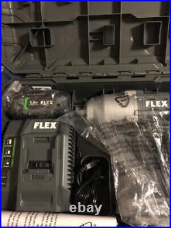 NEW FLEX 24-volt Brushless 1/2-in Drive Cordless High Impact Wrench Set