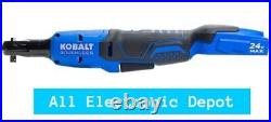 New Kobalt 24V Brushless 3/8-in Drive Cordless Ratchet Wrench KRW 224B-03