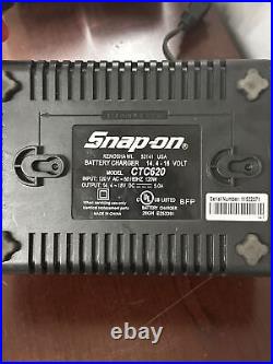 SNAP ON Impact Wrench 14.4V CORDLESS Battery 3/8 Drive CTC620 Charger CTB4147