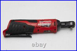 Used Milwaukee 1/4 drive brushless M12 2456-20 ratchet cordless impact bare tool